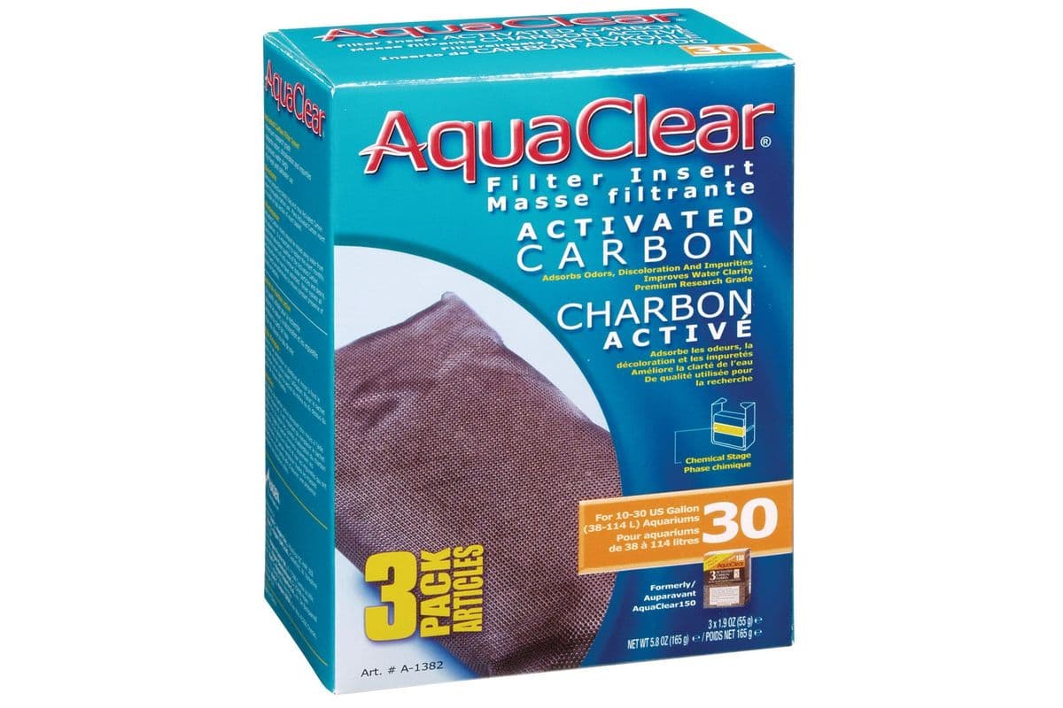 Hagen Activated Carbon Filter Insert for AquaClear 30/150 (3 Pack)