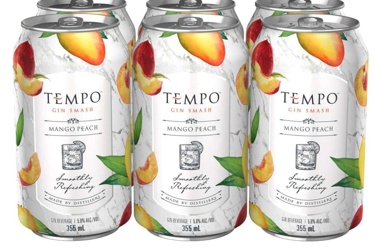 TEMPO GIN SMASH MANGO PEACH (1 x 6x355mL)