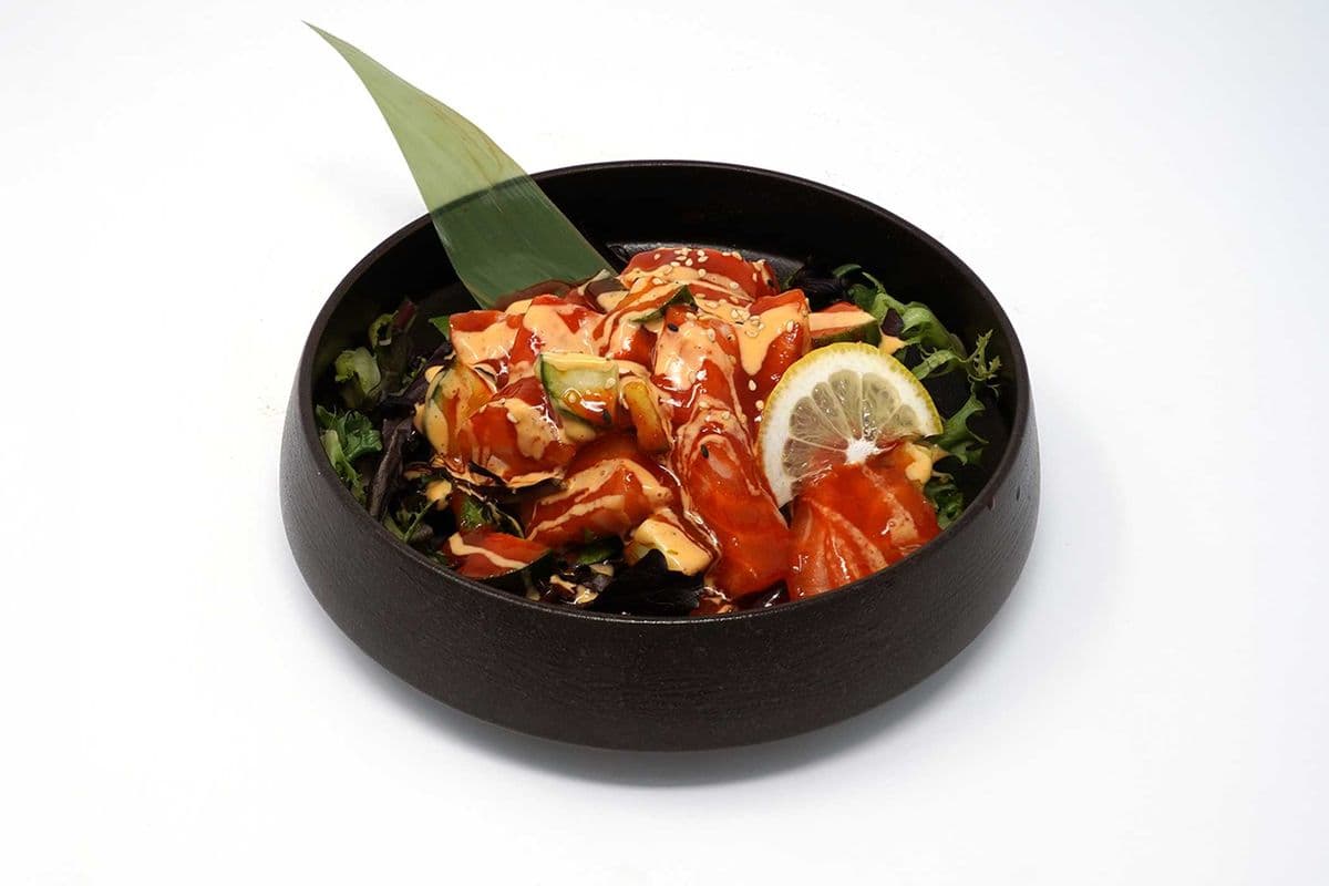 Spicy Salmon Sashimi