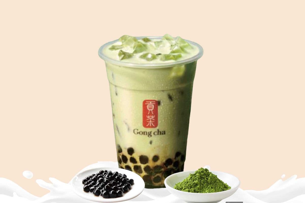 Matcha Milk Tea with Pearls