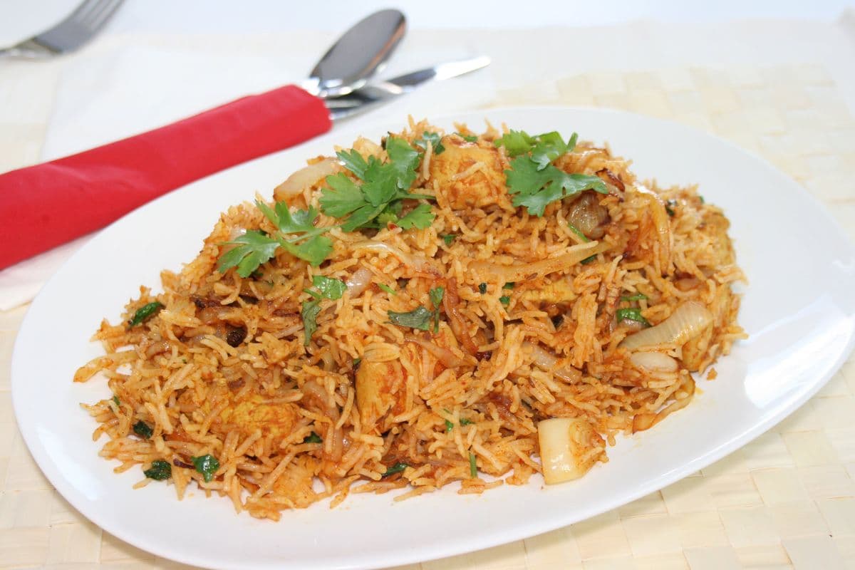Chicken Biryani with White Meat and Raita