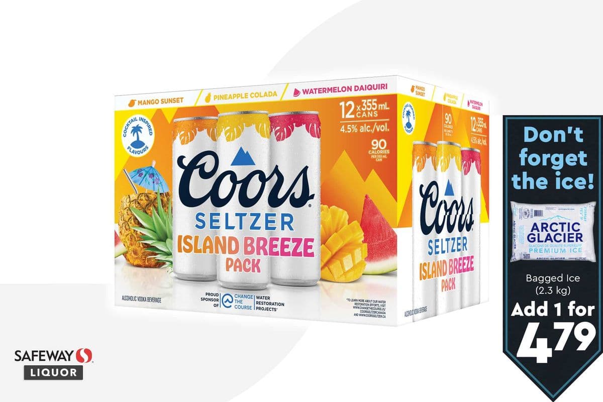 Coors Seltzer Island Breeze Pack (12 x 355 ml)