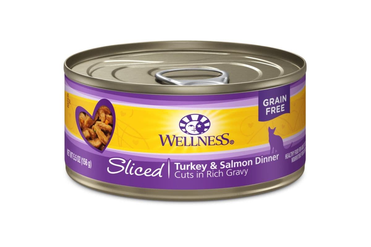 Wellness Complete Health Sliced Turkey & Salmon Dinner Wet Cat Food Cans (5.5 oz) 4.39