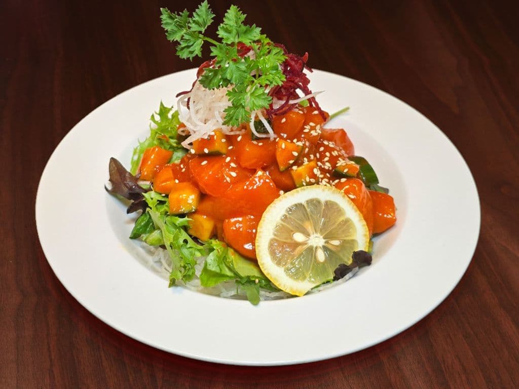 Spicy Salmon Sashimi