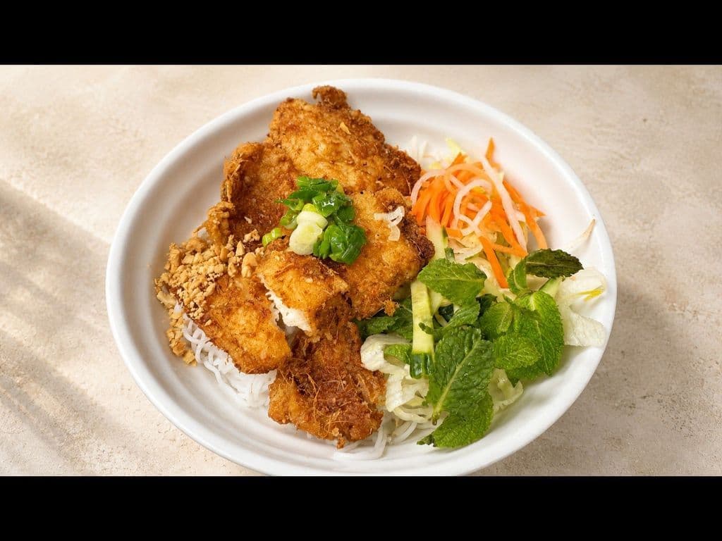 68. Fried Fish on Vermicelli