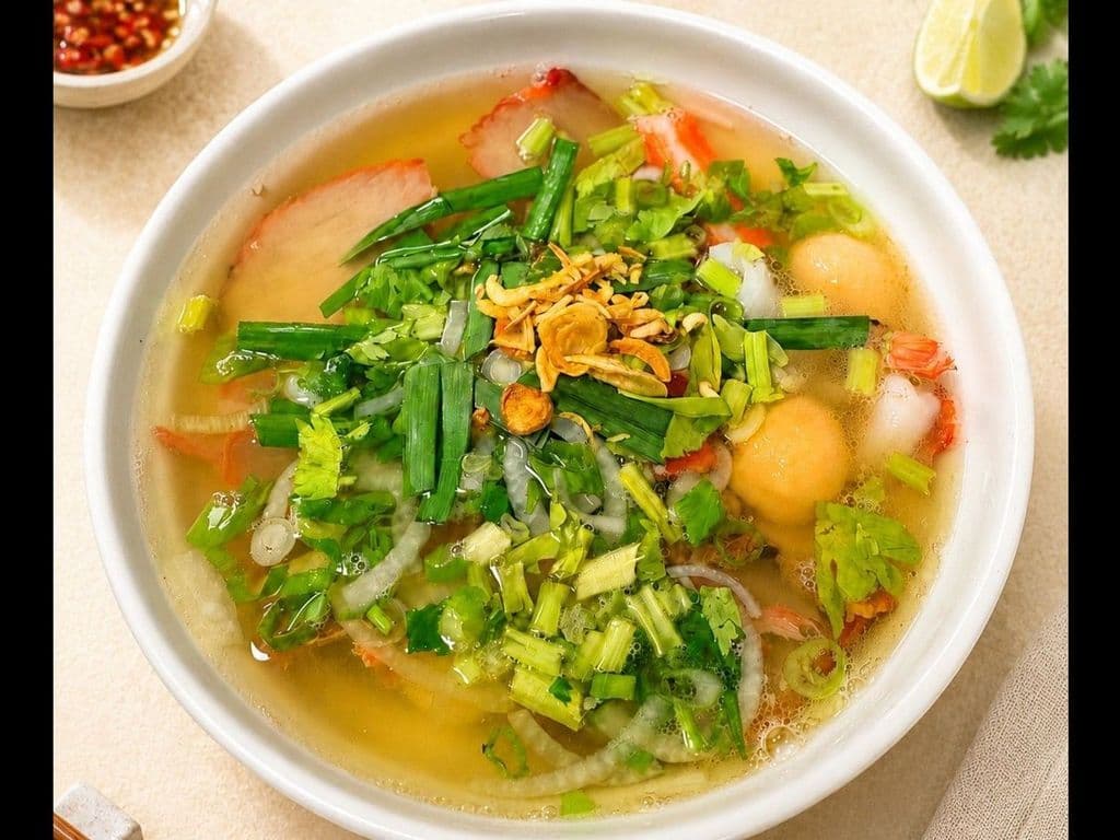 113. BBQ & Seafood with Clear Noodle Soup