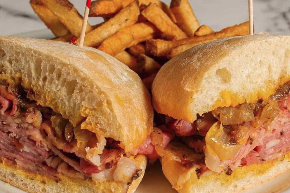 Montreal smoked beef sandwich