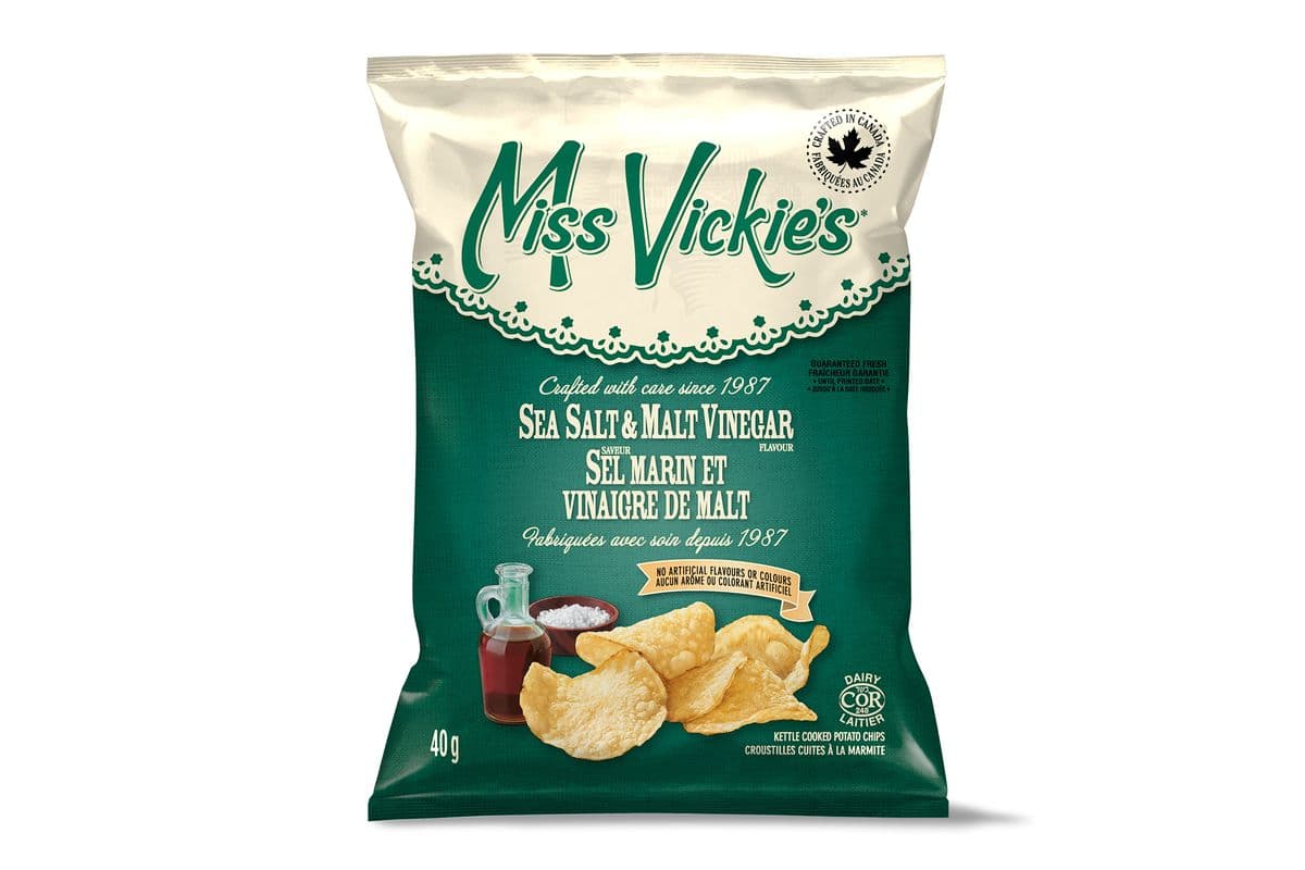 Miss Vickie's® Sea Salt & Malt Vinegar Chips (210 Cals)