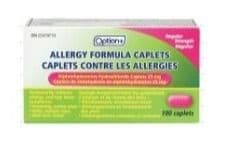 Option+ Diphenhydramine (100 Capsules)