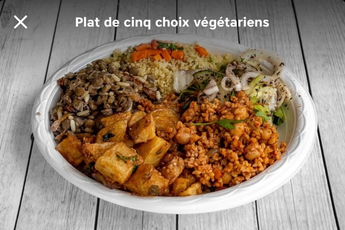 plat vegetarien ( 5 choix )