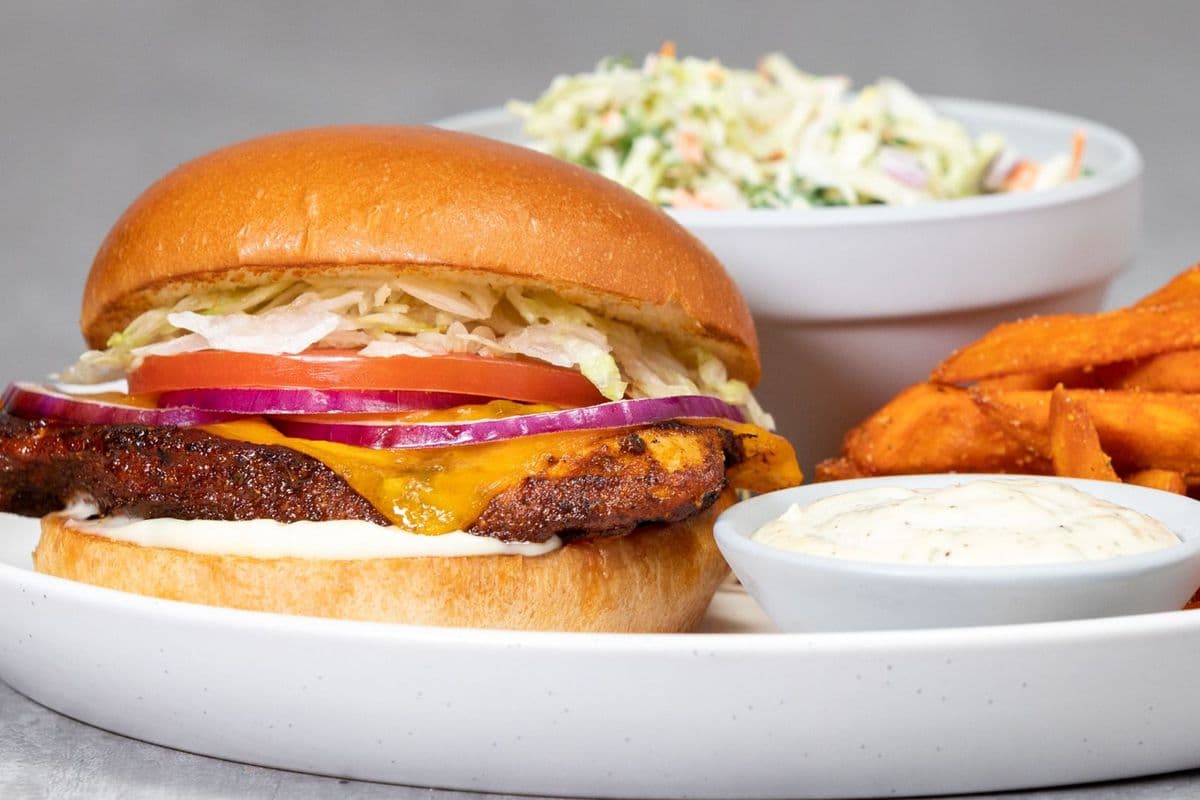 Cajun Chicken Cheddar Burger