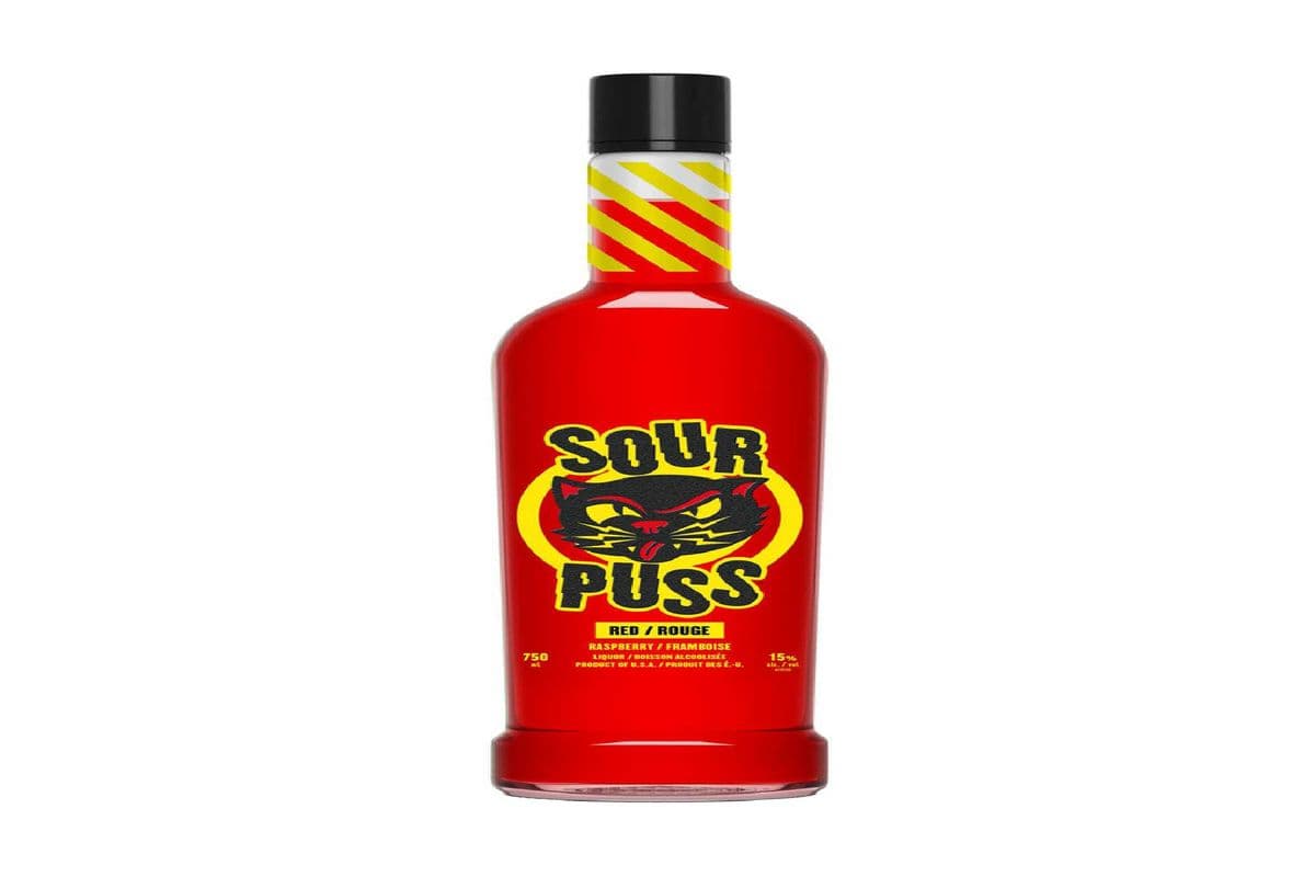 Sour Puss Liquor Raspberry (1 x 750ml)