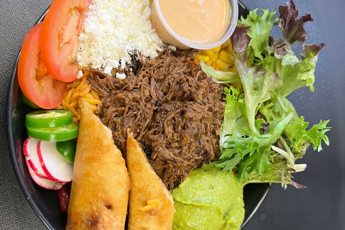 Beef Barbacoa Taco Salad