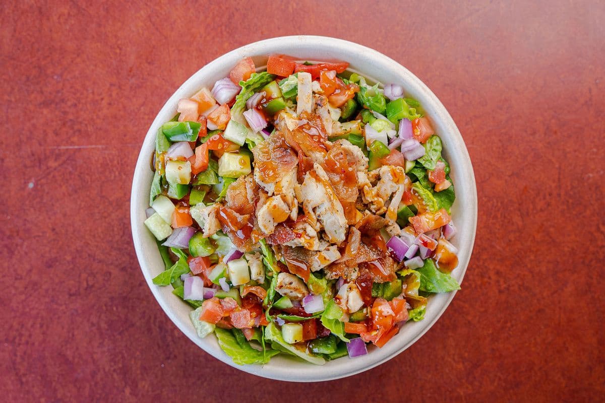 9" Pita - Zesty Chicken and Bacon Rice Bowl (520 Cals)
