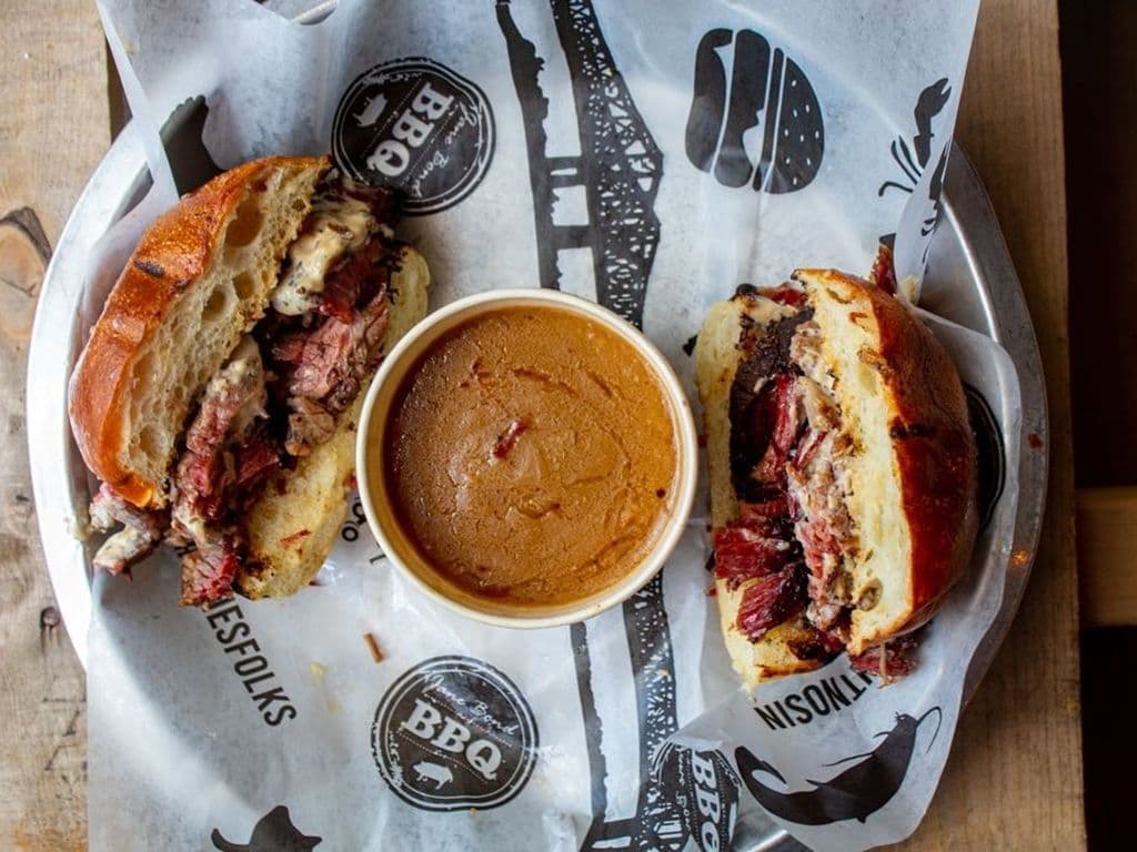 6 oz Brisket Beef Dip + Smok'd Jus