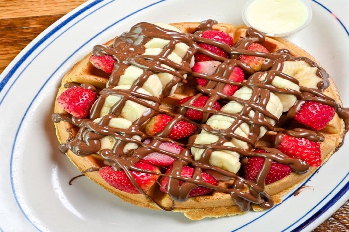 Gaufre Fraise Banane / Waffles Strawberry Banana