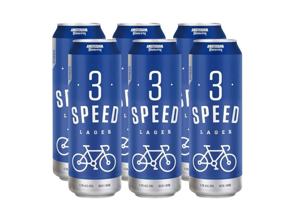Amsterdam 3 Speed Lager, 6pk 568ml beer (4.2% ABV)