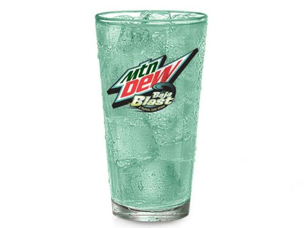 20 oz Mountain Dew Baja Blast