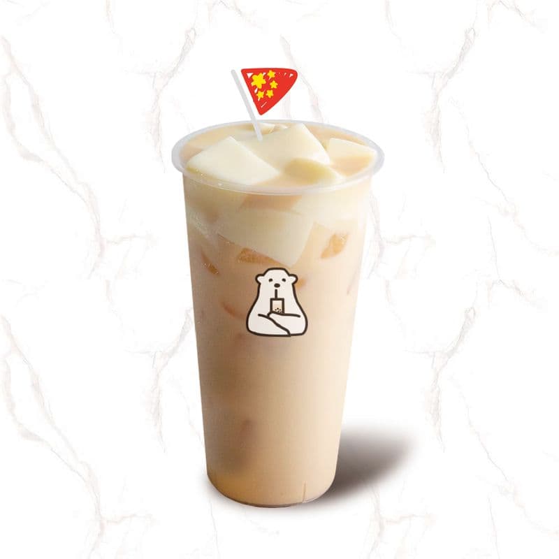 14. Soy Creamy Pudding Milk Tea / 14. Thé au lait au pouding de soja