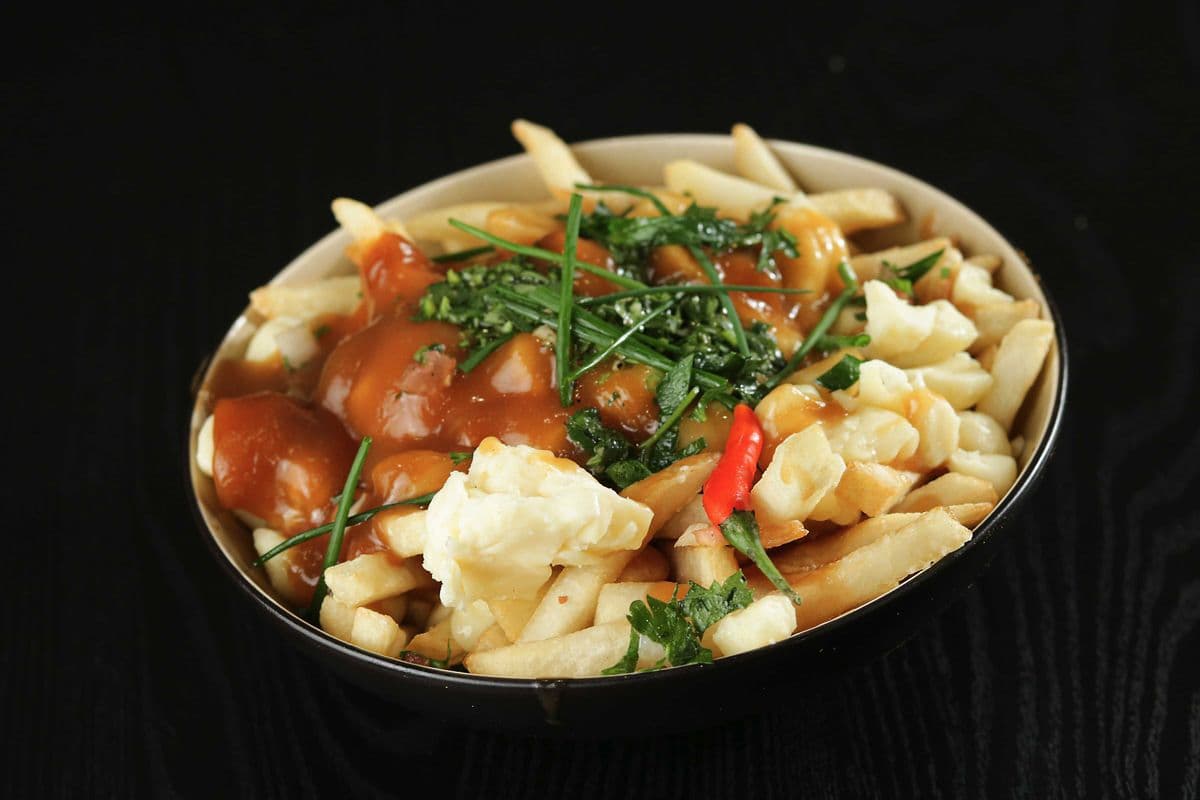 poutine Mix beef & chicken. Repas