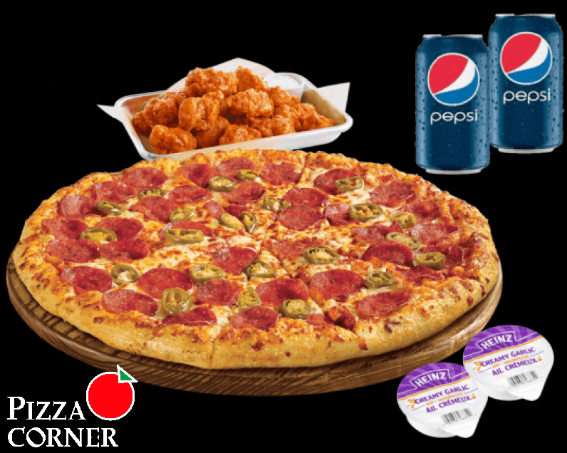 Large Pizza and Wings Deal