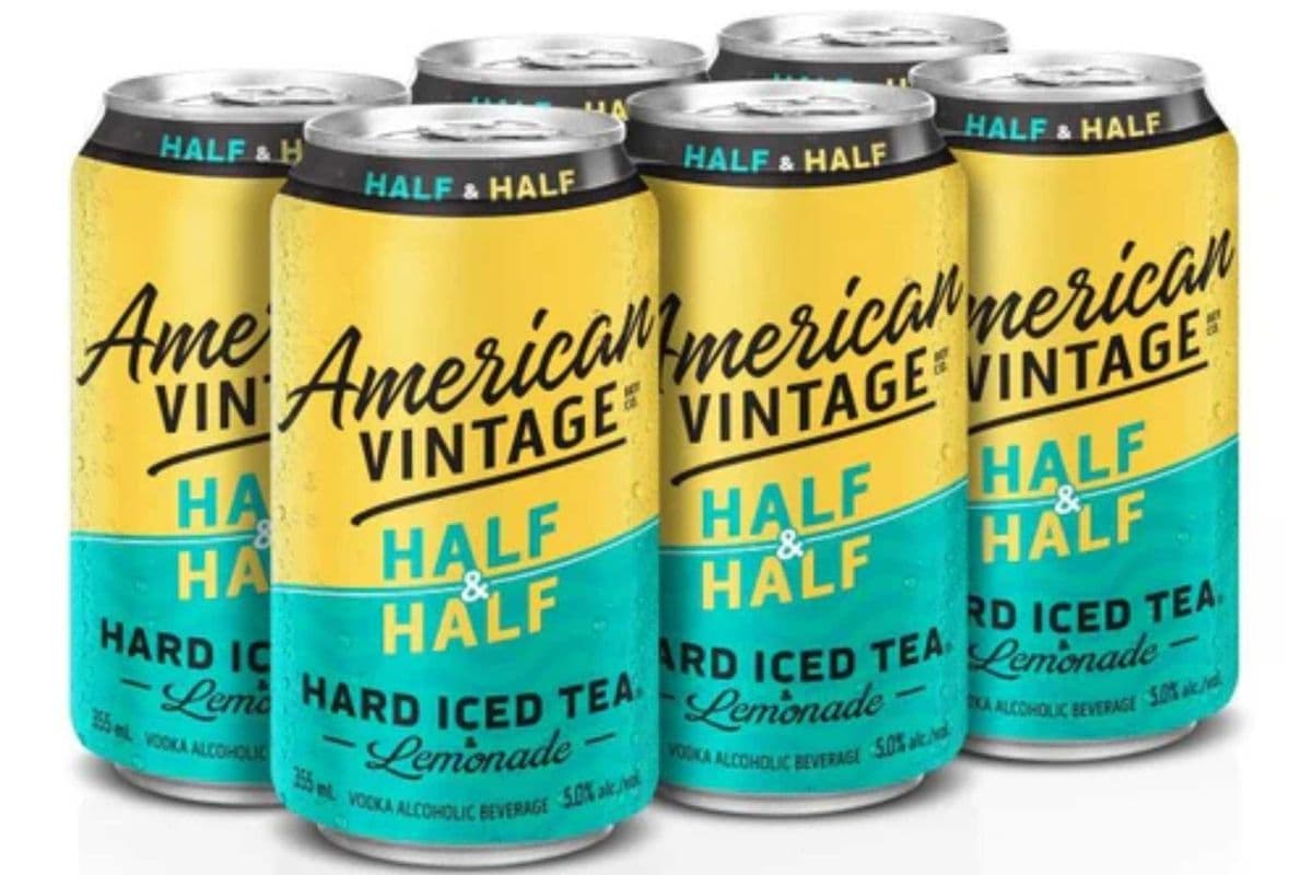 American Vintage Half & Half Iced Tea & Lemonade (6 x 355 ml Cans)