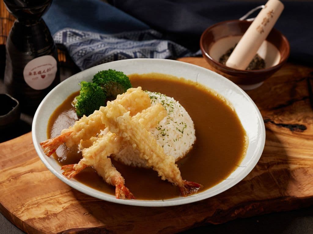 Tempura Prawns Curry Rice 天婦羅炸蝦咖哩飯