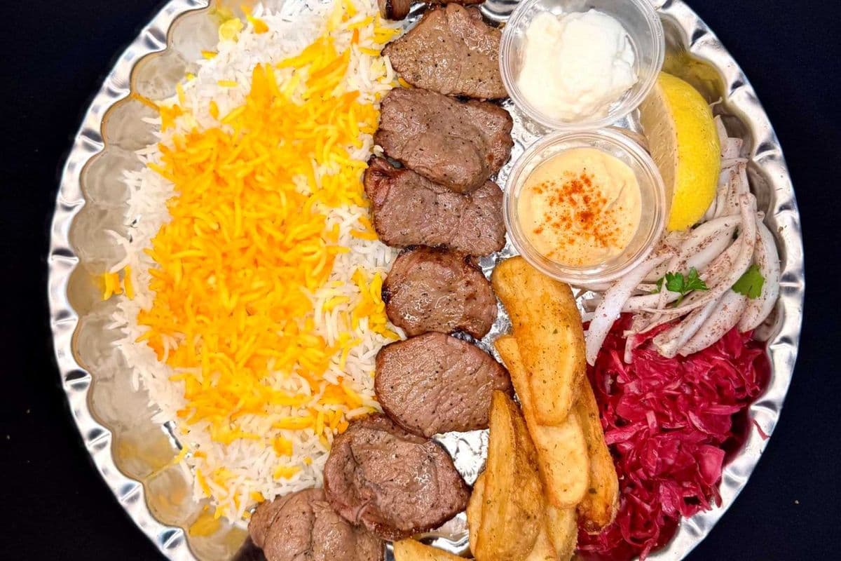 Lamb Kebab Plate Halal