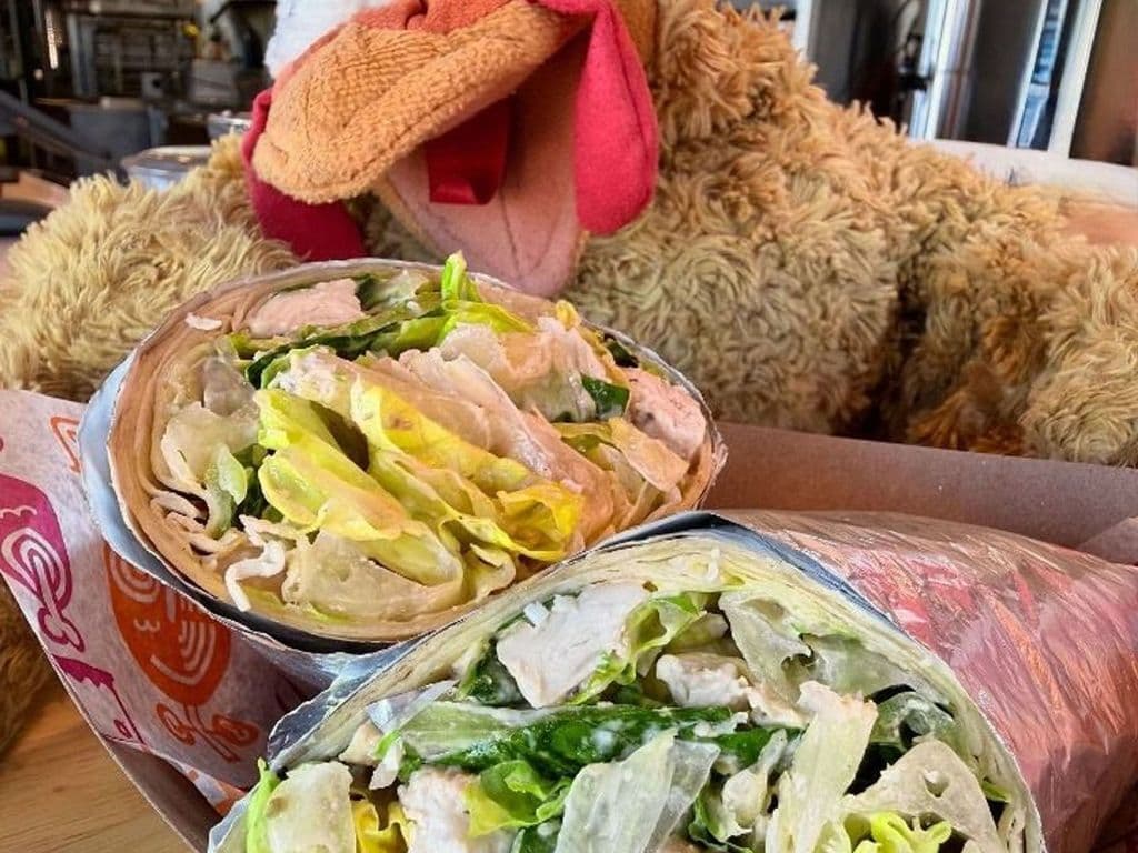 Chopped Chicken Caesar Wrap