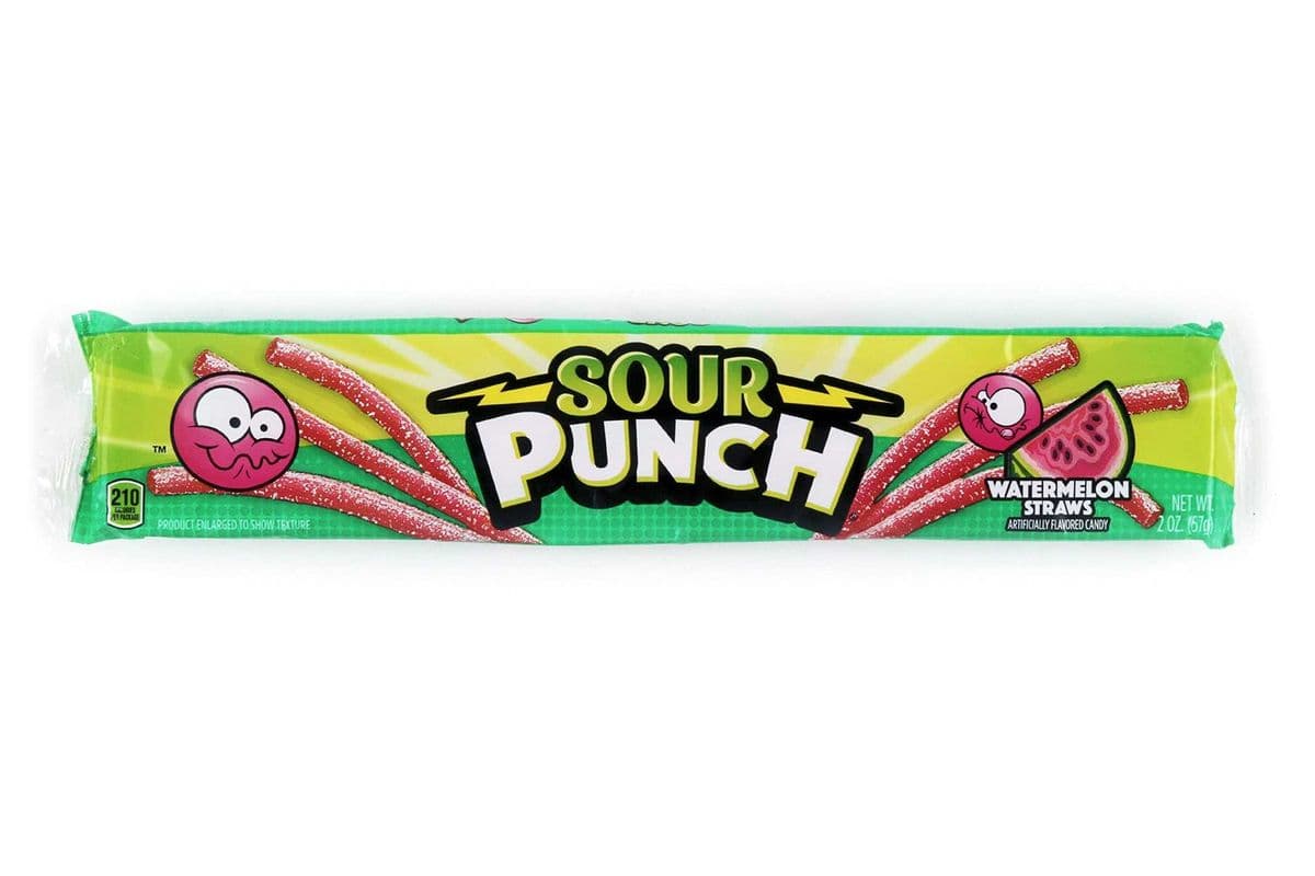 Sour Punch Watermelon Straws (57 g)