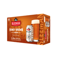 Sleeman Honey Brown Lager (15 Can x 355 mL)