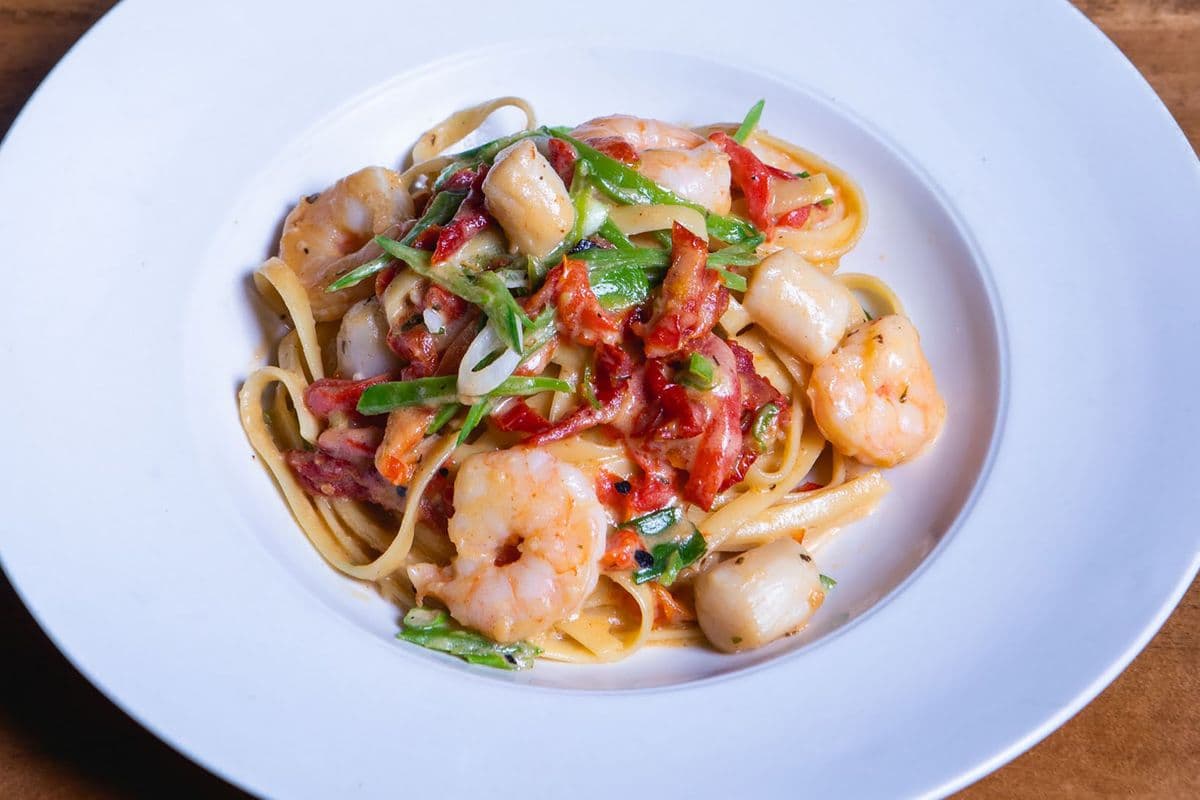 Shrimp and Sea Scallop Fettuccine