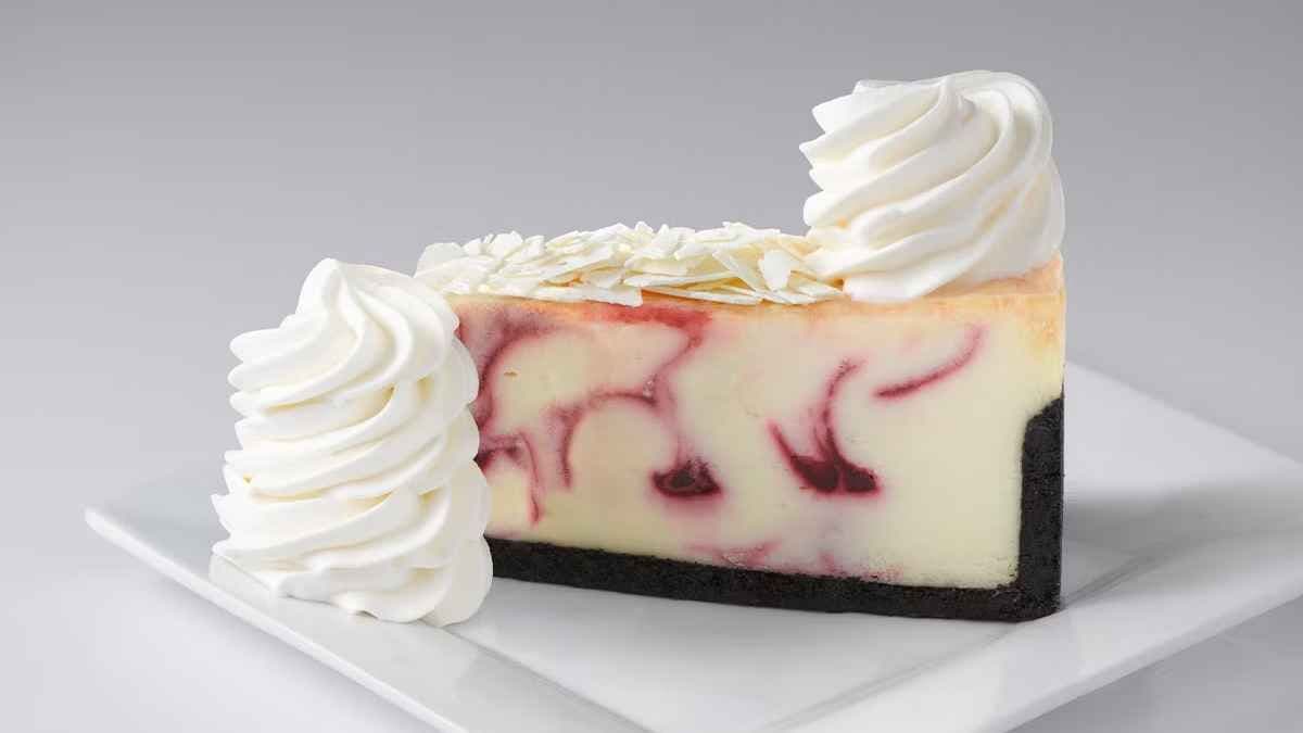 White Chocolate Raspberry cheesecake