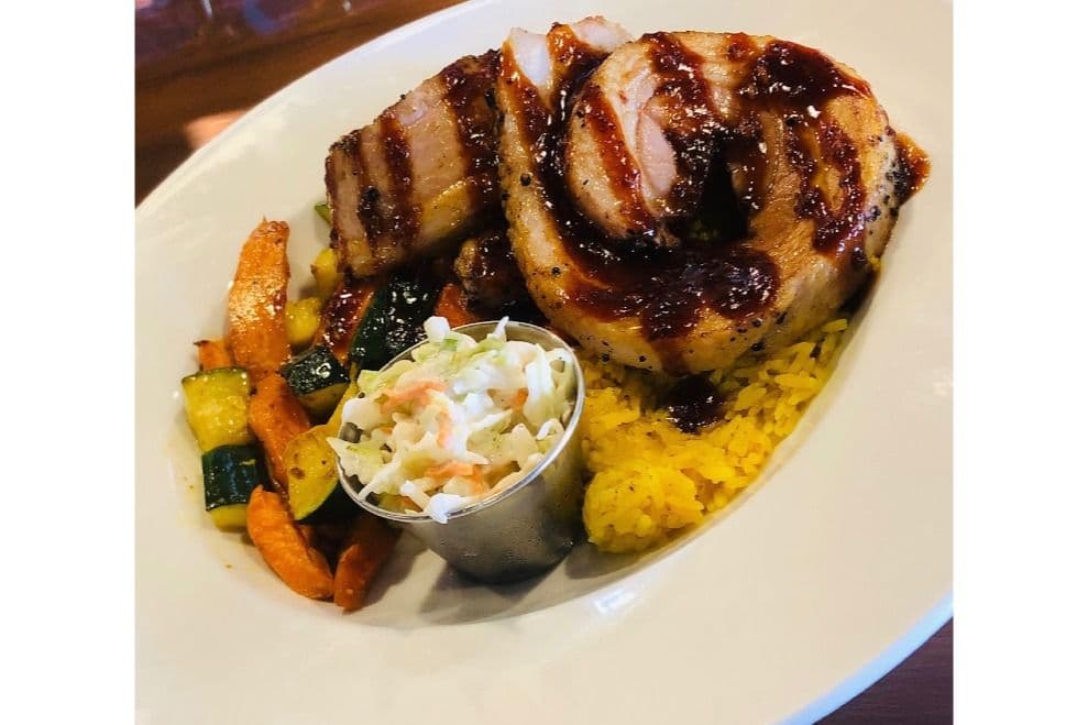 Bourbon Glazed Pork Belly Entree