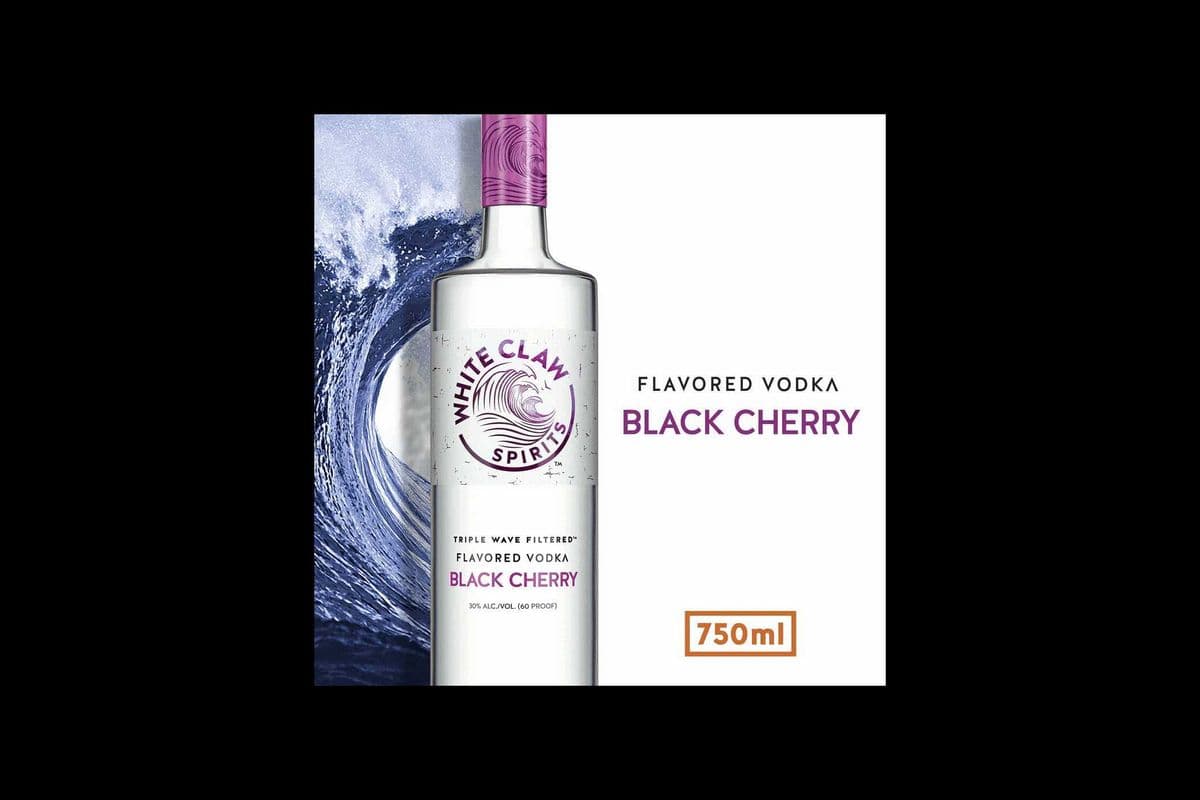 WHITE CLAW BLACK CHERRY FLAVOURED VODKA (1 x 750 ML) (1 x 750ML)