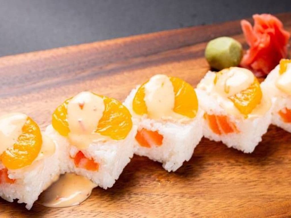 Salmon Orange Oshi Zushi
