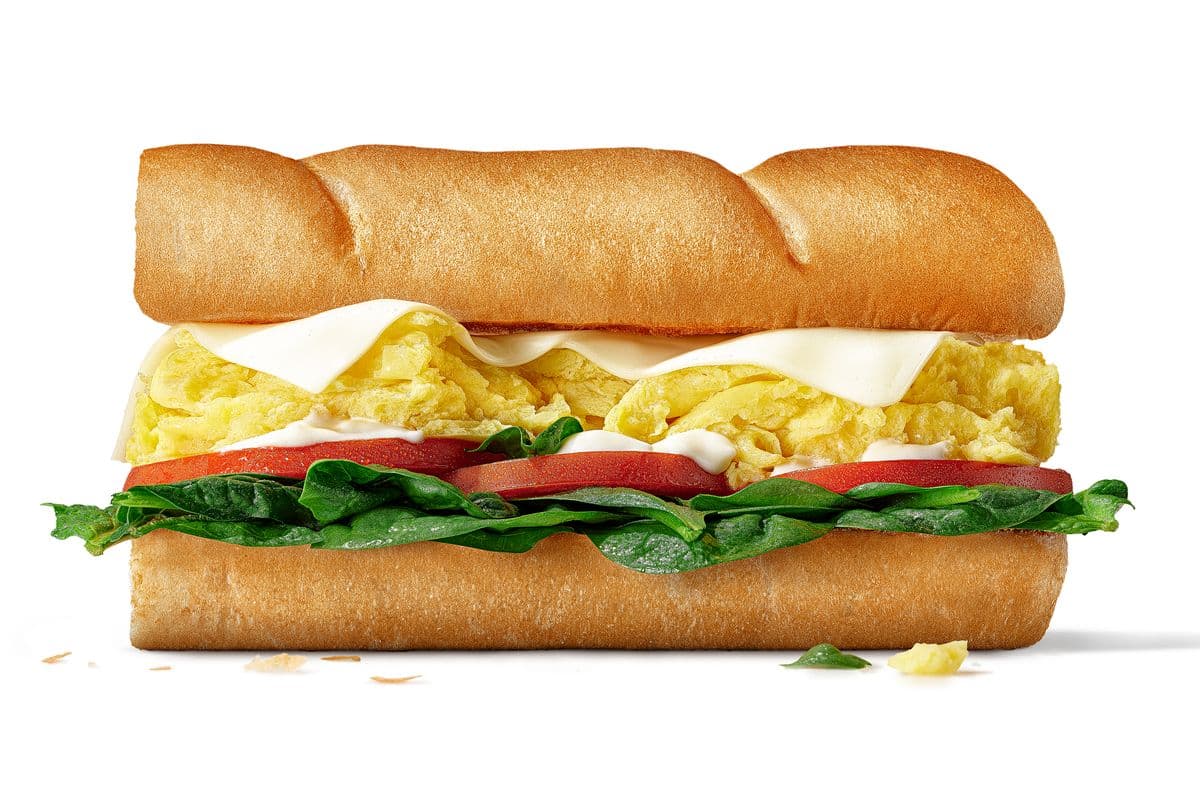Œuf et fromage 6" / 6" Egg & Cheese Sub (410 Cals)