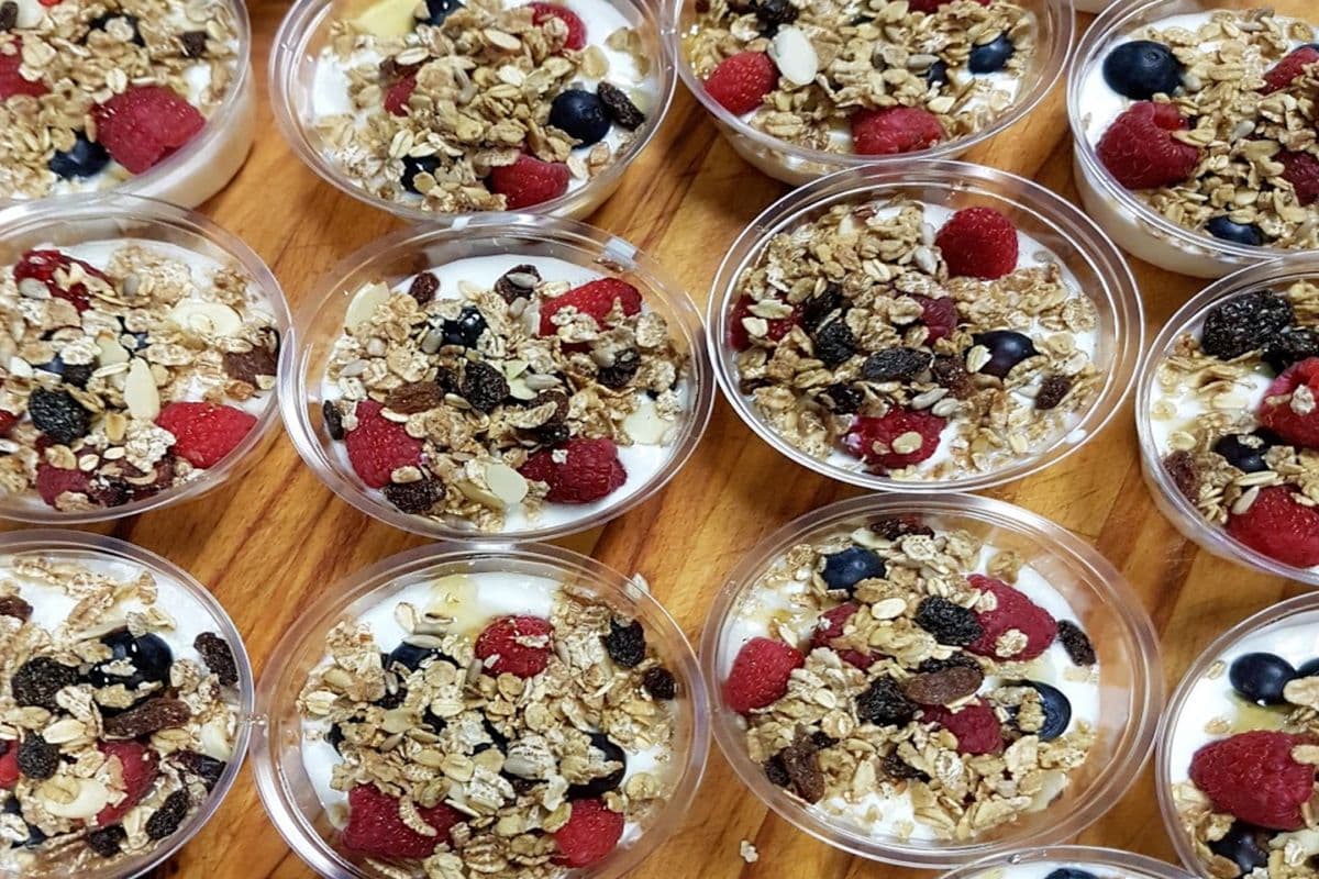 Yogurt Cup with Granola and Fruit