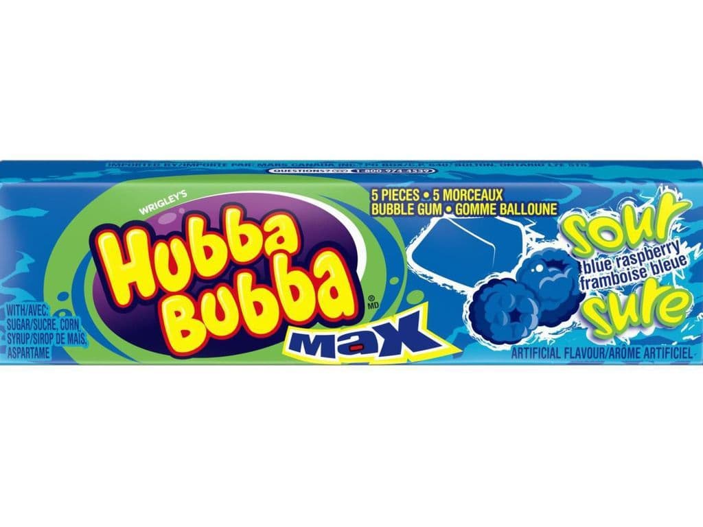 Hubba Bubba Max Sour Blue Raspberry 40g