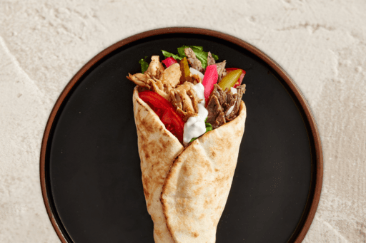 Chicken & Beef Shawarma Sandwich / Chicken & Beef Shawarma Sandwich