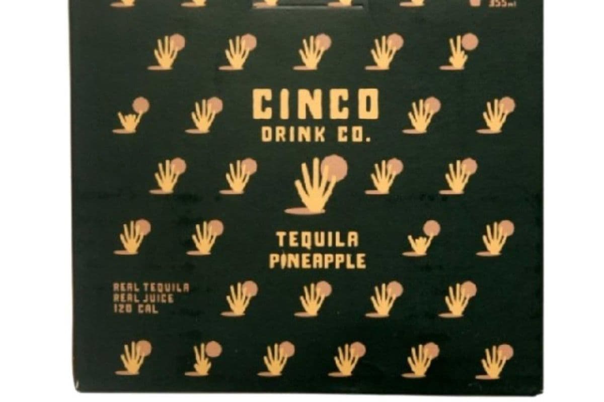 CINCO DRINK CO.-TEQUILA PINEAPPLE 4 CAN (1 x 4X355 ML)