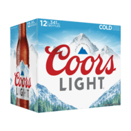 Coors Light (12 Bottle x 341 mL)