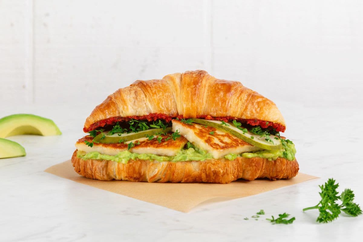 Mediterranean Grilled Halloumi Croissant