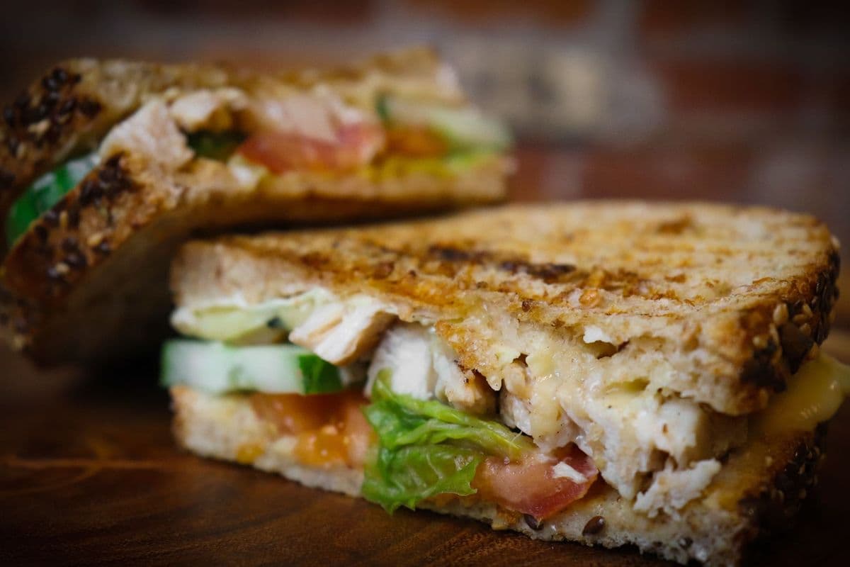 Roasted Chicken and Brie Panini