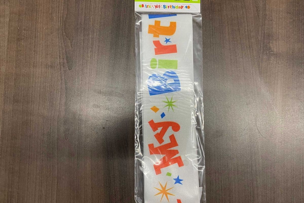 Its My Bday Satin Sash