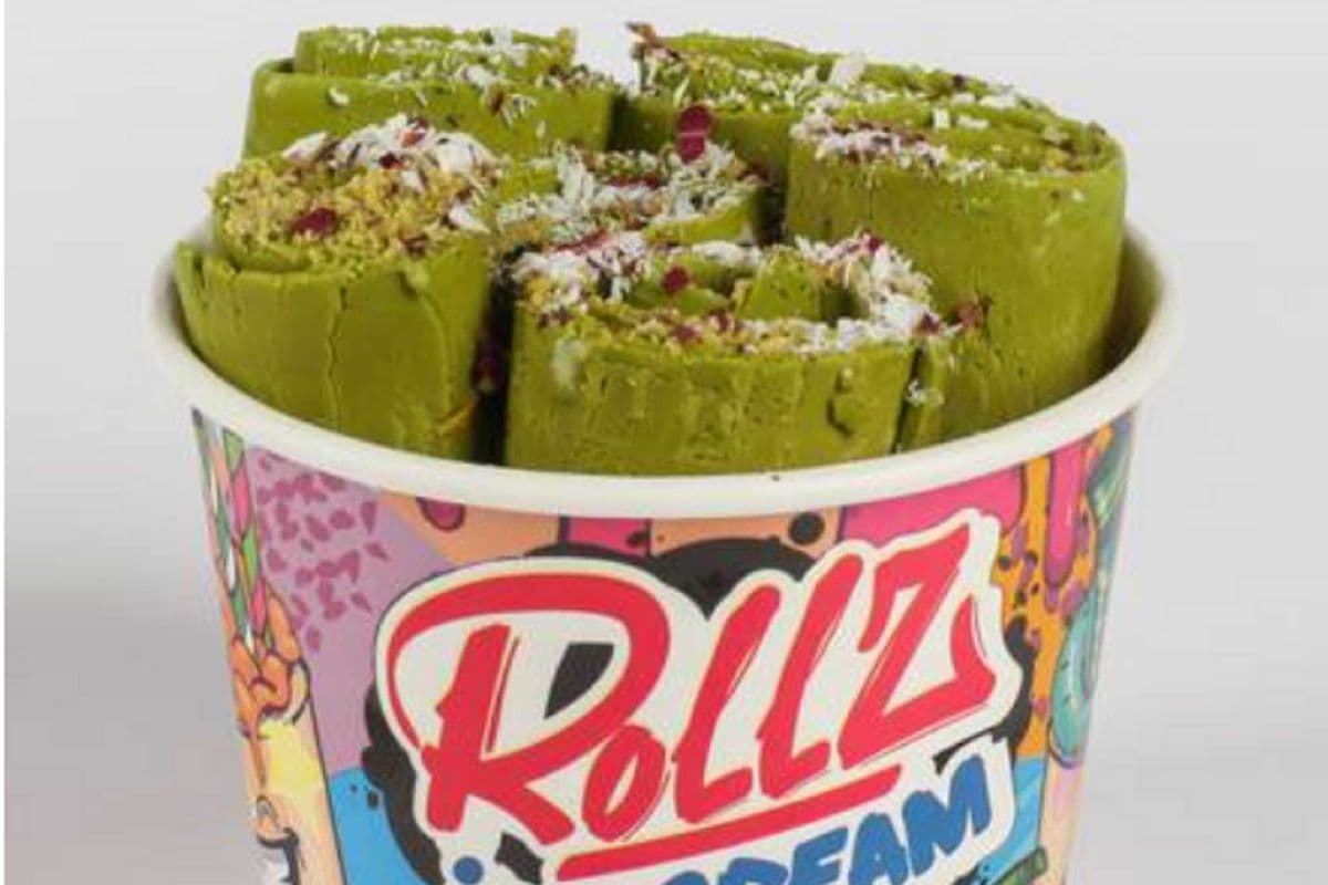 Rose and Pistachio Ice Cream