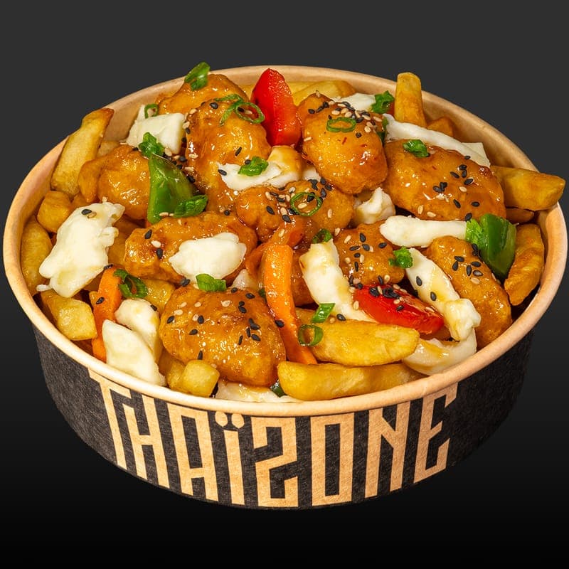 Poutine Poulet Tao à l’orange / Orange Chicken Tao Poutine
