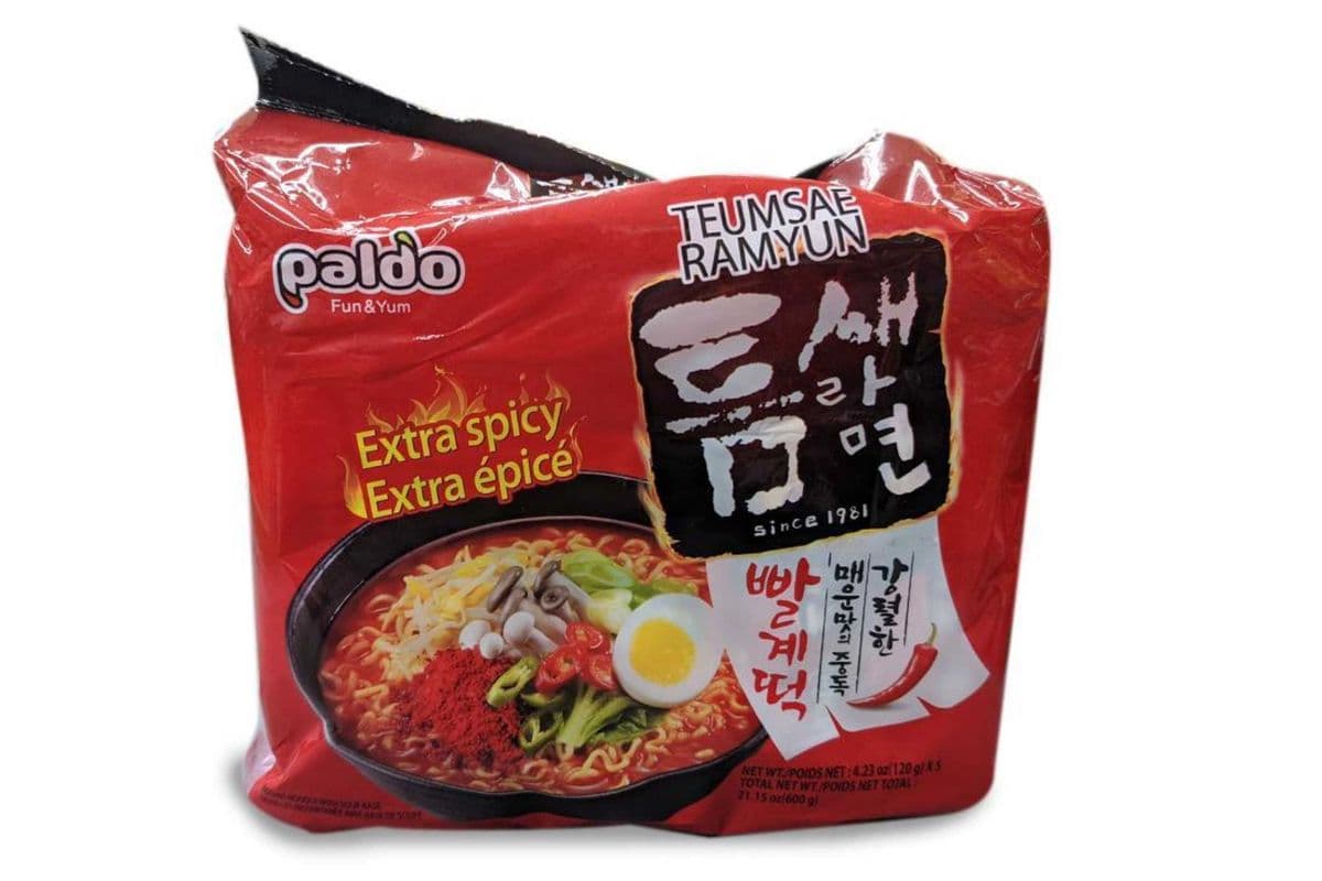 Paldo · Extra Spicy Flavor Korean Noodle (600g)