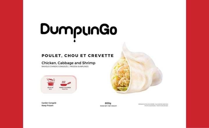 FD07-Chicken, Cabbage & Shrimp Frozen Dumplings(800g) / Poulet, Chou & Crevette Dumpling Congelée(800g)/