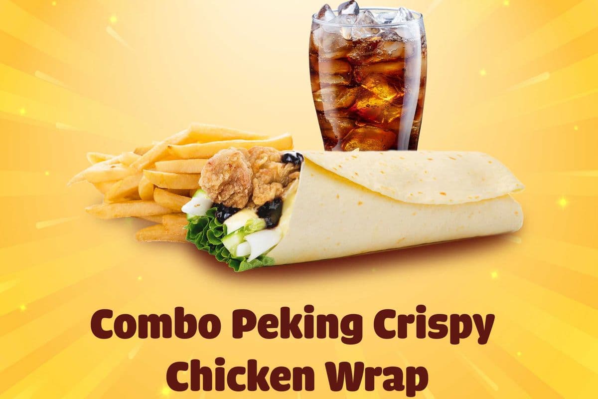 A8. Traditional Peking Crispy Chicken Wrap Meal
